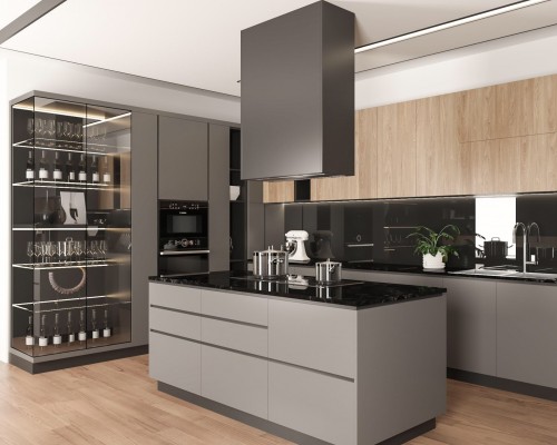 Thiết kế Tủ bếp MDF hiện đại